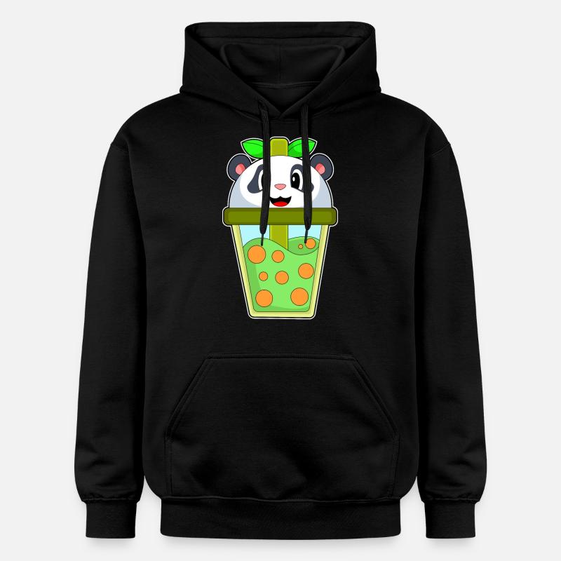 Panda Bubble Tea - Sweat à capuche Softstyle® Gildan Unisexe - noir