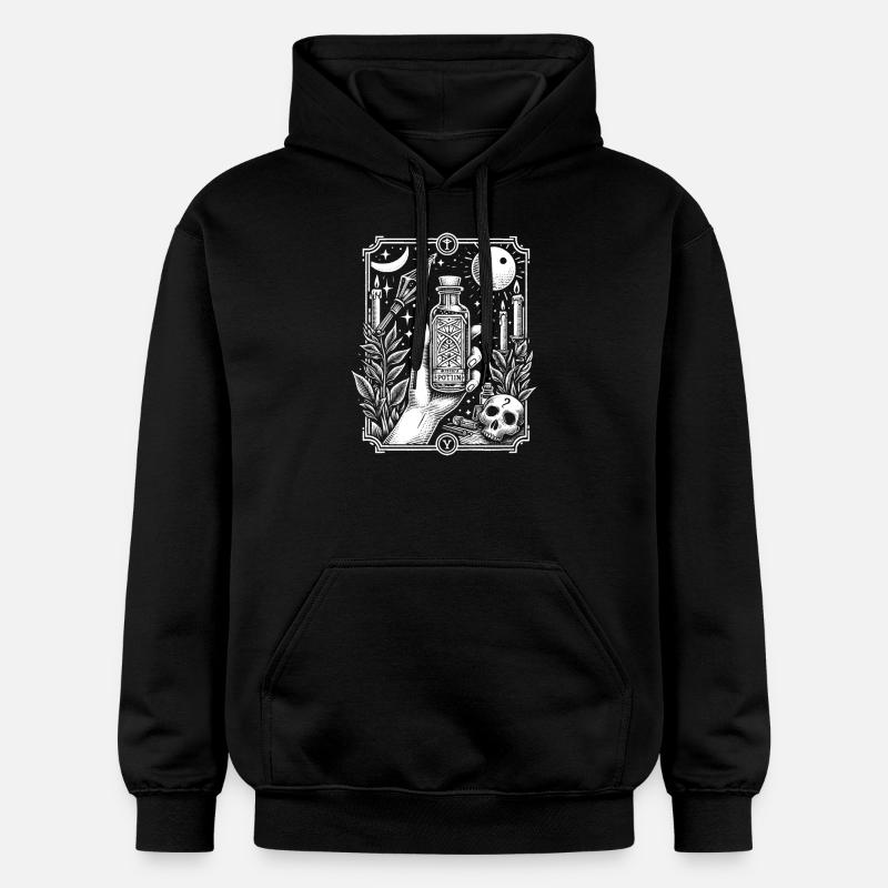Trank-Fläschchen - Gildan Unisex Softstyle® Midweight Hoodie - Schwarz