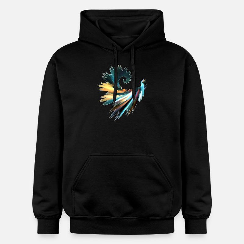 Fractal - Sweat à capuche Softstyle® Gildan Unisexe - noir