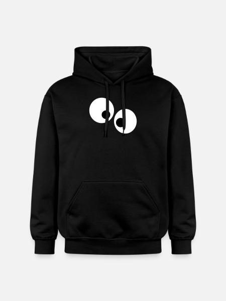 Funny eyes - Gildan Unisex Softstyle® Midweight Hoodie - black