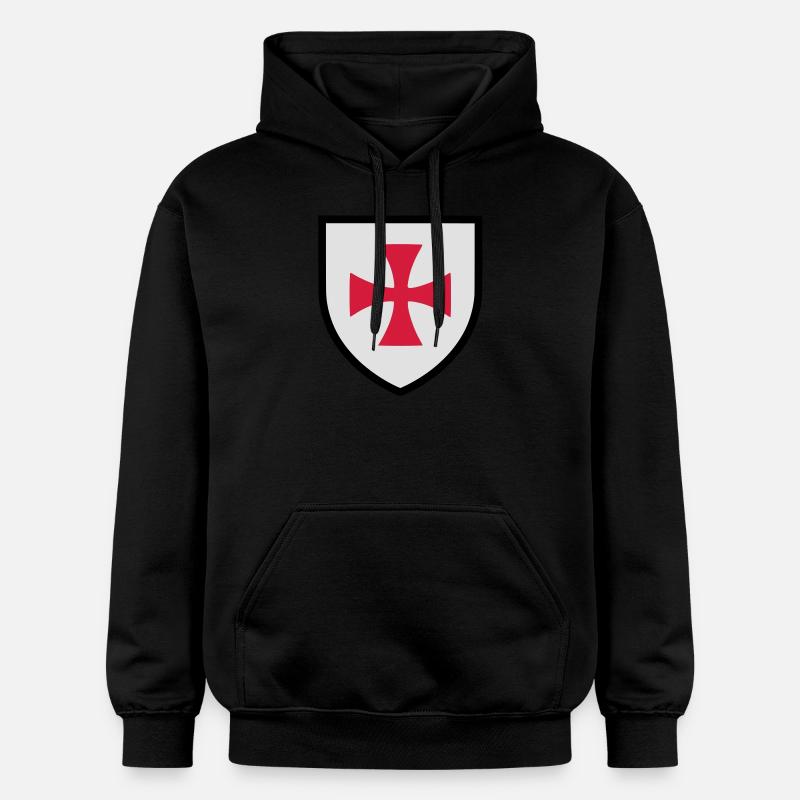 Blason croix de Malte (K) - Sweat à capuche Softstyle® Gildan Unisexe - noir