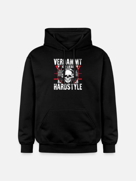 Hardstyle - Ich liebe es - Gildan Unisex Softstyle® Midweight Hoodie - Schwarz