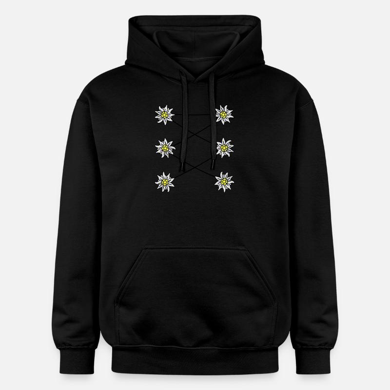 Edelweiss Dirndl - - - - Sweat à capuche Softstyle® Gildan Unisexe - noir