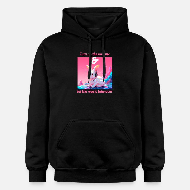 Montez le volume - Sweat à capuche Softstyle® Gildan Unisexe - noir