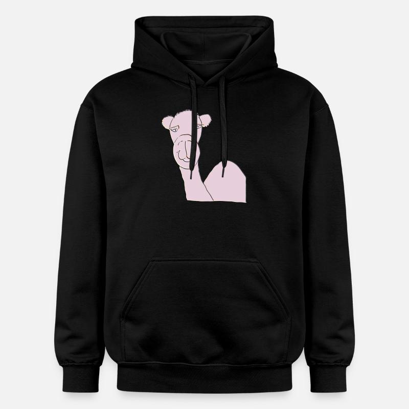 Rose camel - Sweat à capuche Softstyle® Gildan Unisexe - noir