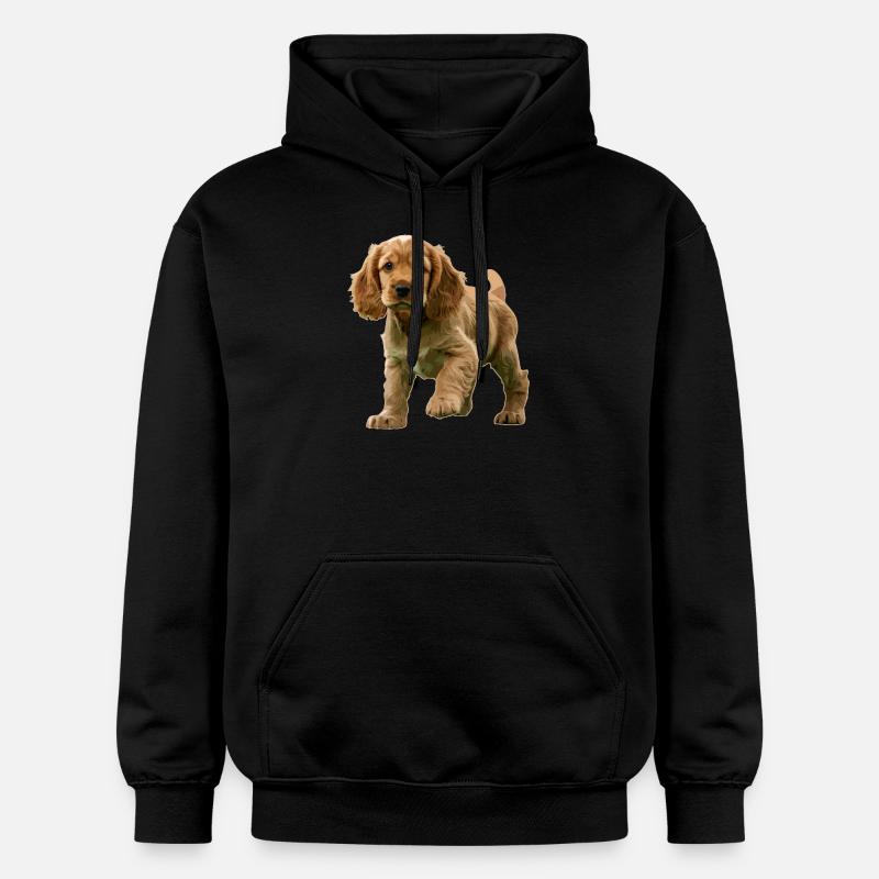 Chiot Cocker Spaniel - Sweat à capuche Softstyle® Gildan Unisexe - noir