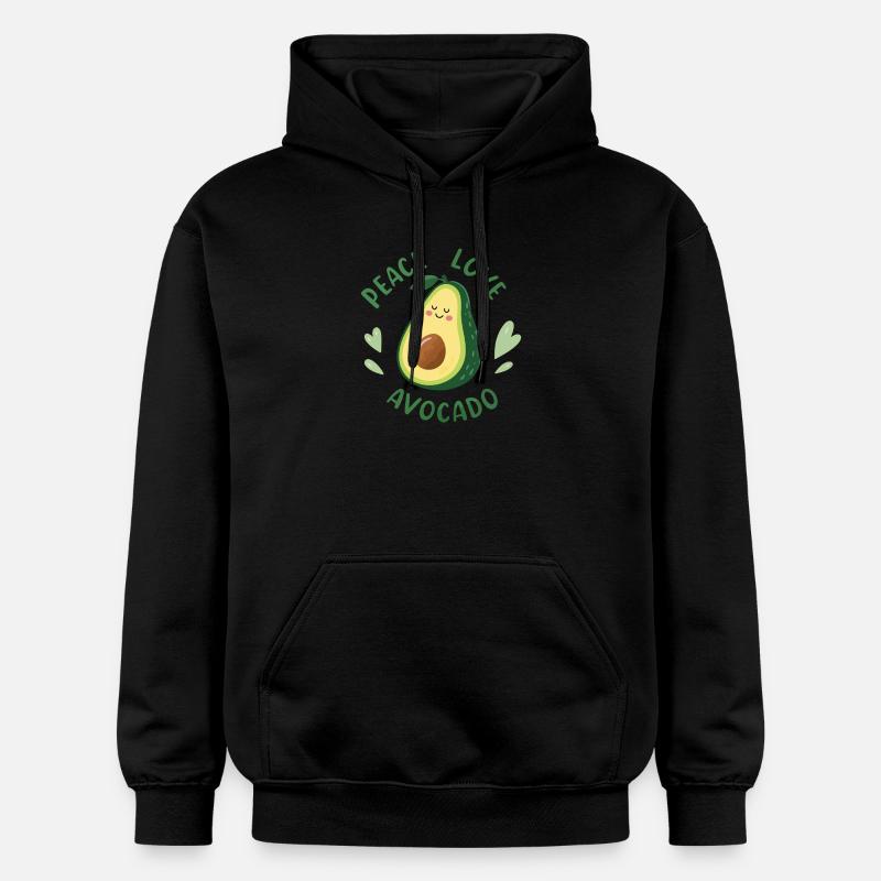 Paix Amour Avocat - Sweat à capuche Softstyle® Gildan Unisexe - noir