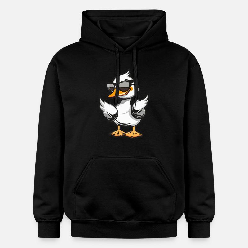 Goose Cool Comic - Gildan Unisex Softstyle® Midweight Hoodie - black