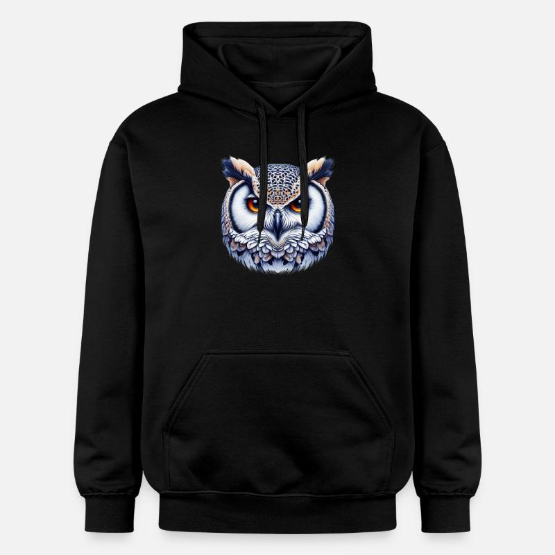 Hibou - Sweat à capuche Softstyle® Gildan Unisexe - noir