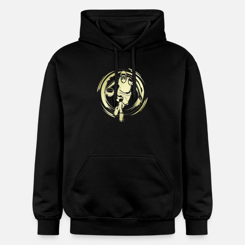 Basketteur Basketteur Basketteur Silhouette - Sweat à capuche Softstyle® Gildan Unisexe - noir
