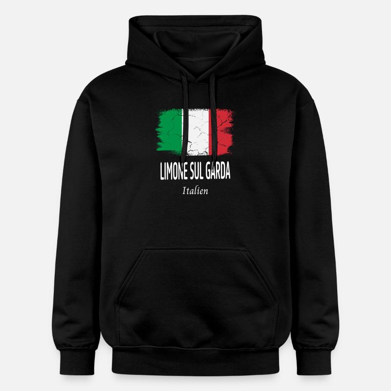 Limone sul Garda - Sweat à capuche Softstyle® Gildan Unisexe - noir