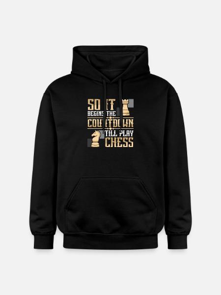 Chess Chess Player Chessboard - Gildan Unisex Softstyle® Midweight Hoodie - black