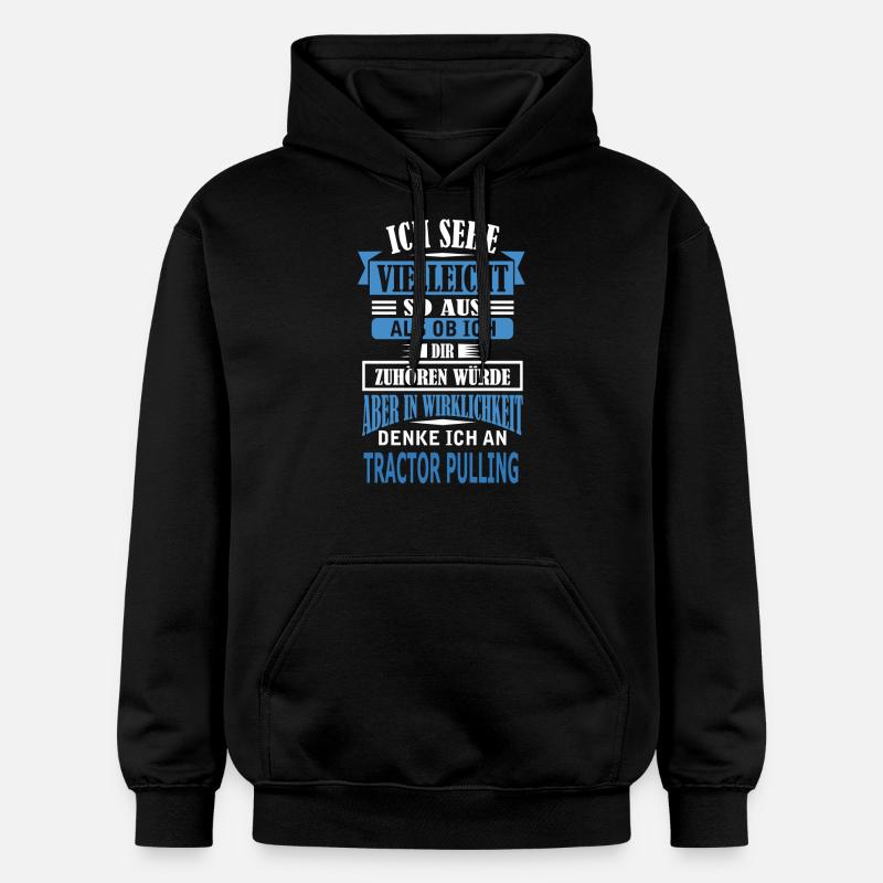 TRACTOR PULLING - Gildan Unisex Softstyle® Midweight Hoodie - Schwarz