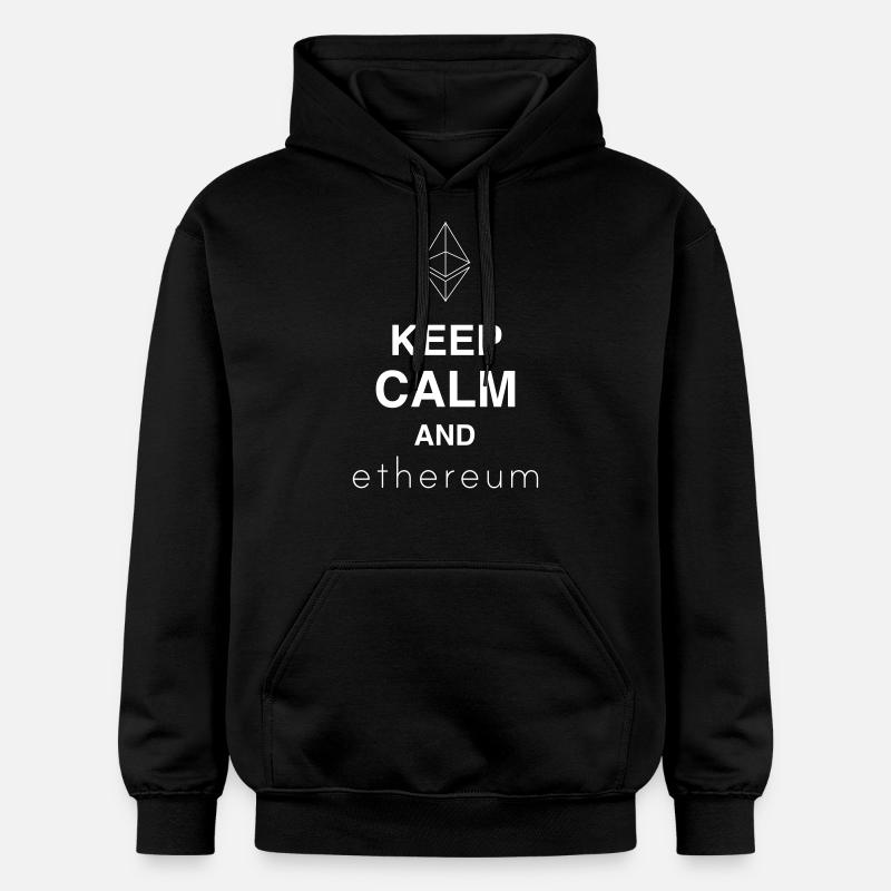 garder son calme et étherium - Sweat à capuche Softstyle® Gildan Unisexe - noir