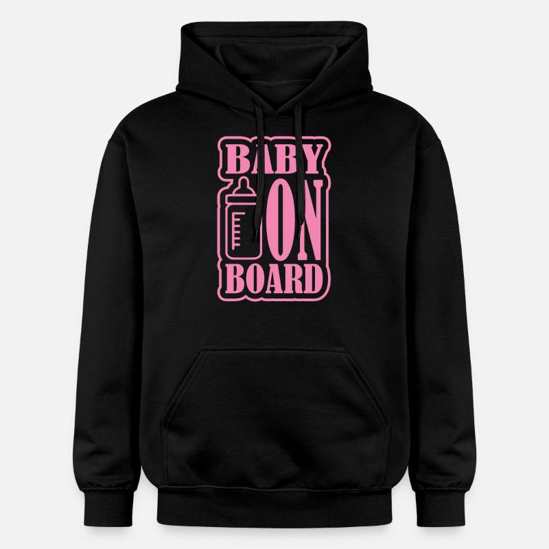 Bébé à bord - Sweat à capuche Softstyle® Gildan Unisexe - noir