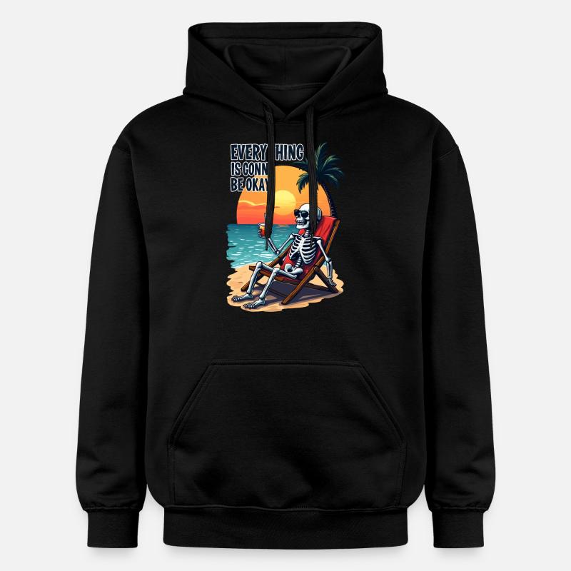 Tout va bien se passer - Sweat à capuche Softstyle® Gildan Unisexe - noir