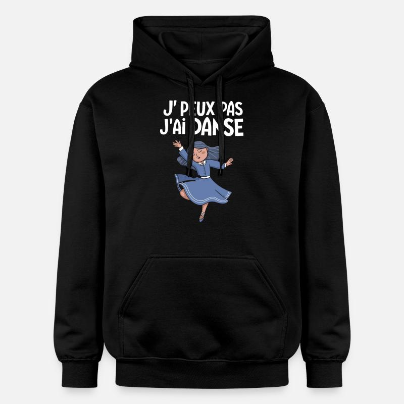 J'peux pas j'ai danse - Sweat à capuche Softstyle® Gildan Unisexe - noir