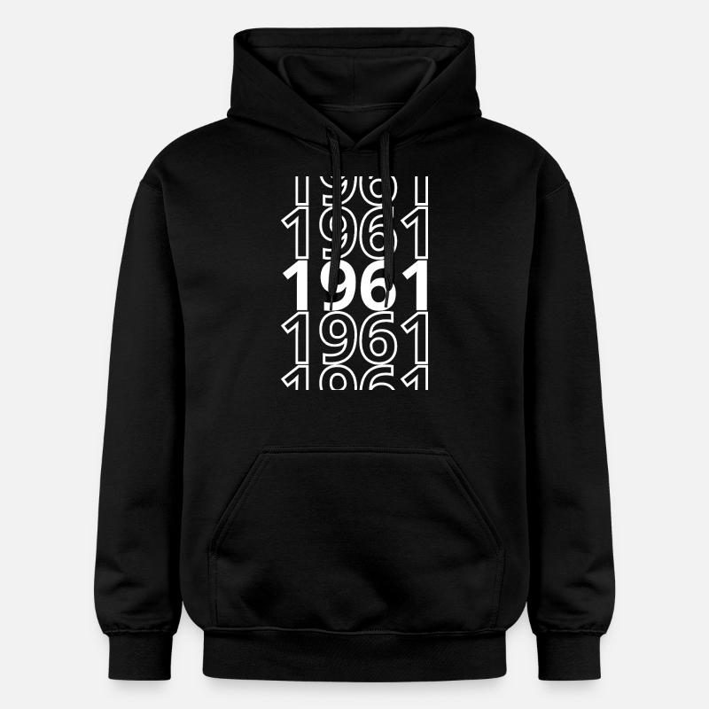 1961 1961 1961 - Sweat à capuche Softstyle® Gildan Unisexe - noir