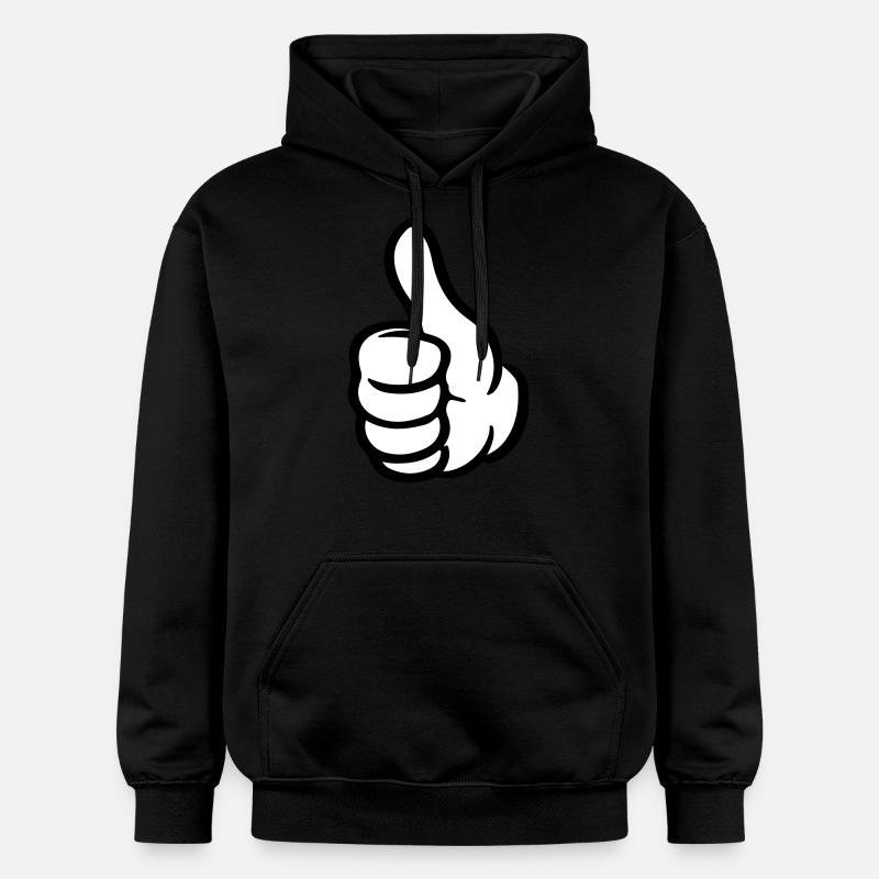 pouce main comme - Sweat à capuche Softstyle® Gildan Unisexe - noir