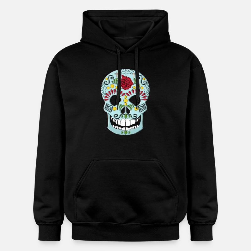 MEXICAINE SKULL - Sweat à capuche Softstyle® Gildan Unisexe - noir
