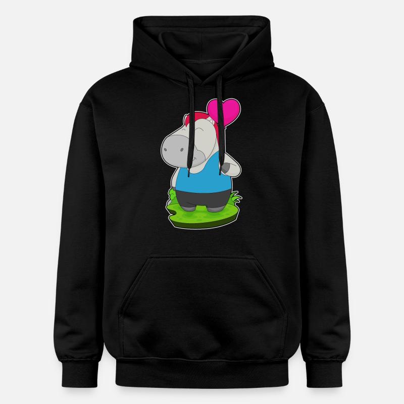 Ballon de cheval - Sweat à capuche Softstyle® Gildan Unisexe - noir