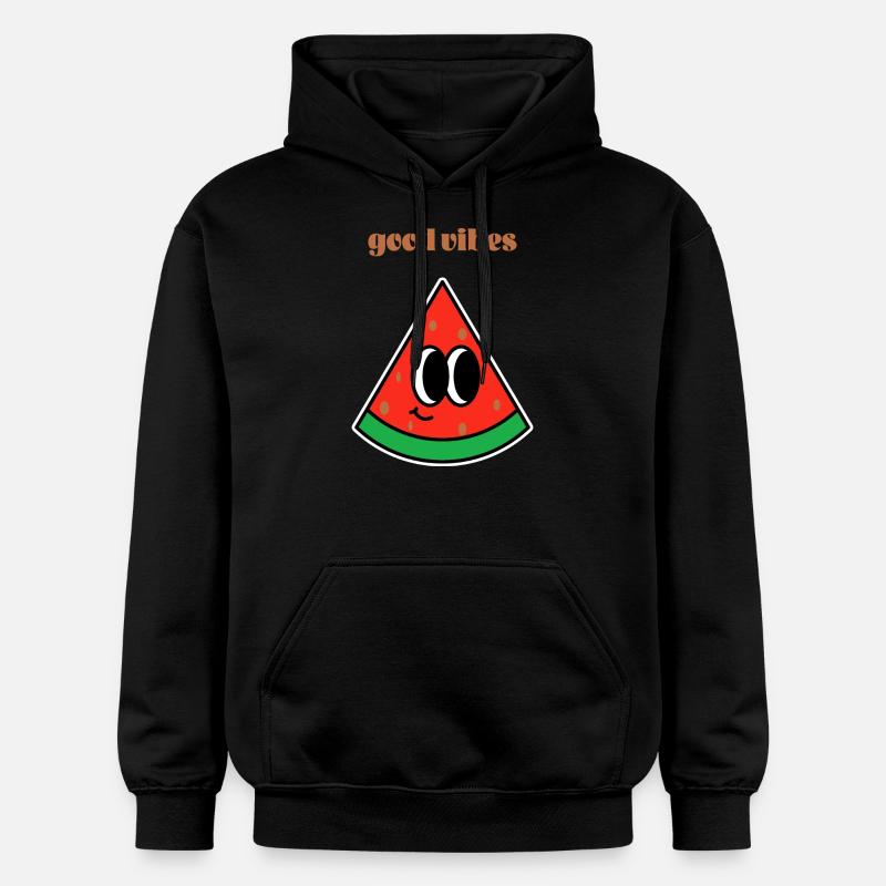 Bonnes vibrations seulement - Sweat à capuche Softstyle® Gildan Unisexe - noir