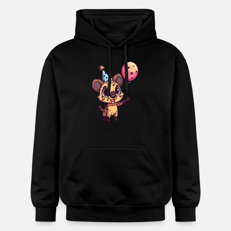 Hyène Anniversaire Bébé - Sweat à capuche Softstyle® Gildan Unisexe - noir