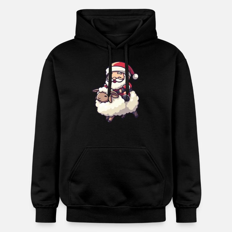 Mouton Père Noël - Sweat à capuche Softstyle® Gildan Unisexe - noir