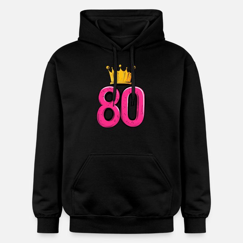 Couronne à 80 chiffres - Sweat à capuche Softstyle® Gildan Unisexe - noir