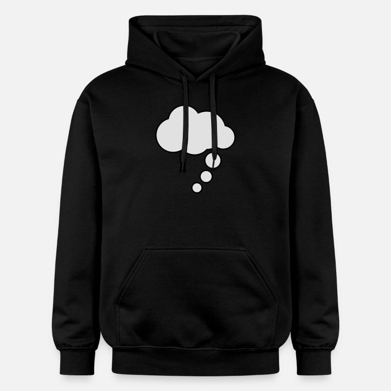 Dessin animé comique Denkblase - Sweat à capuche Softstyle® Gildan Unisexe - noir