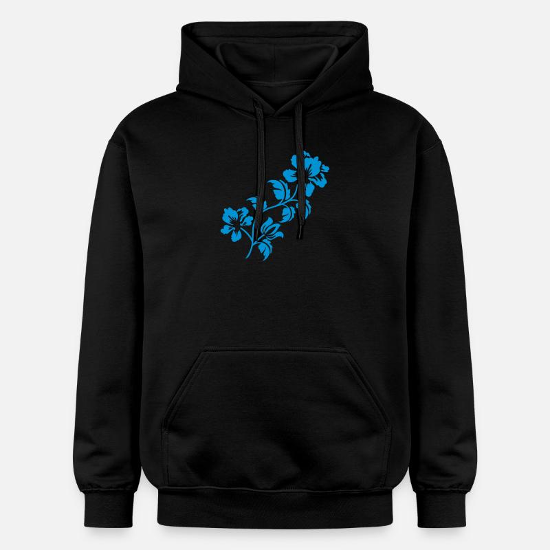 hibiskus2_1c - Sweat à capuche Softstyle® Gildan Unisexe - noir