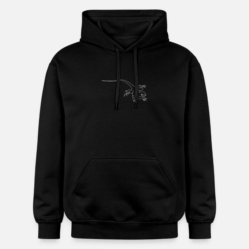 Eidechse - Gildan Unisex Softstyle® Midweight Hoodie - Schwarz