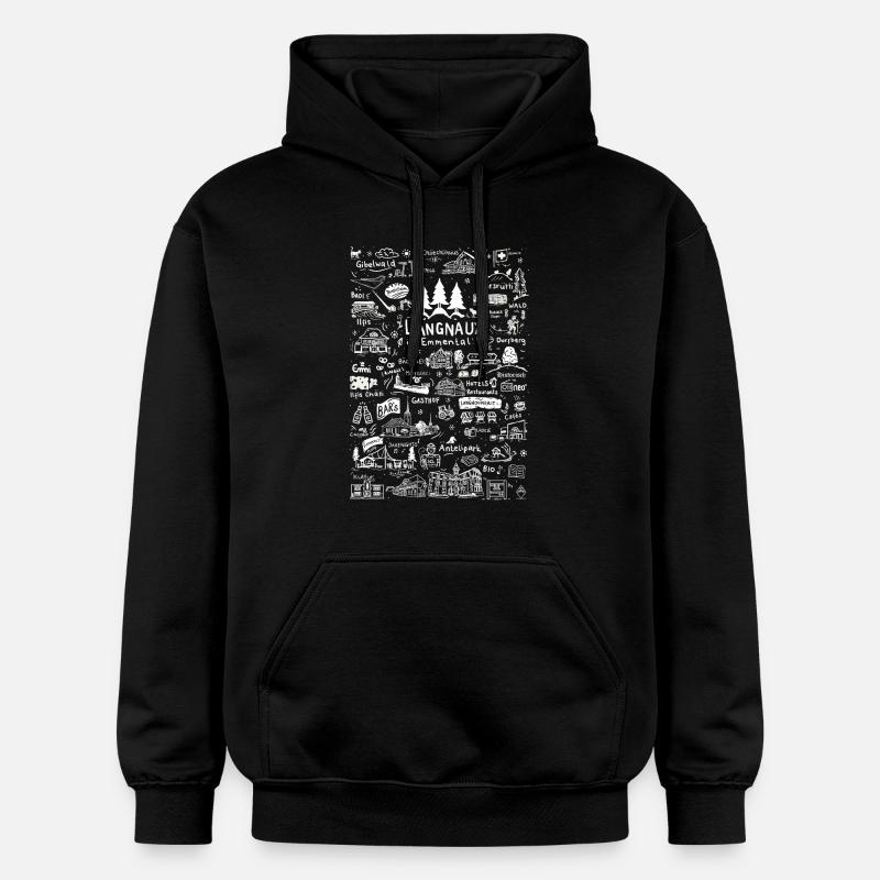 La vie de Langnau - Sweat à capuche Softstyle® Gildan Unisexe - noir