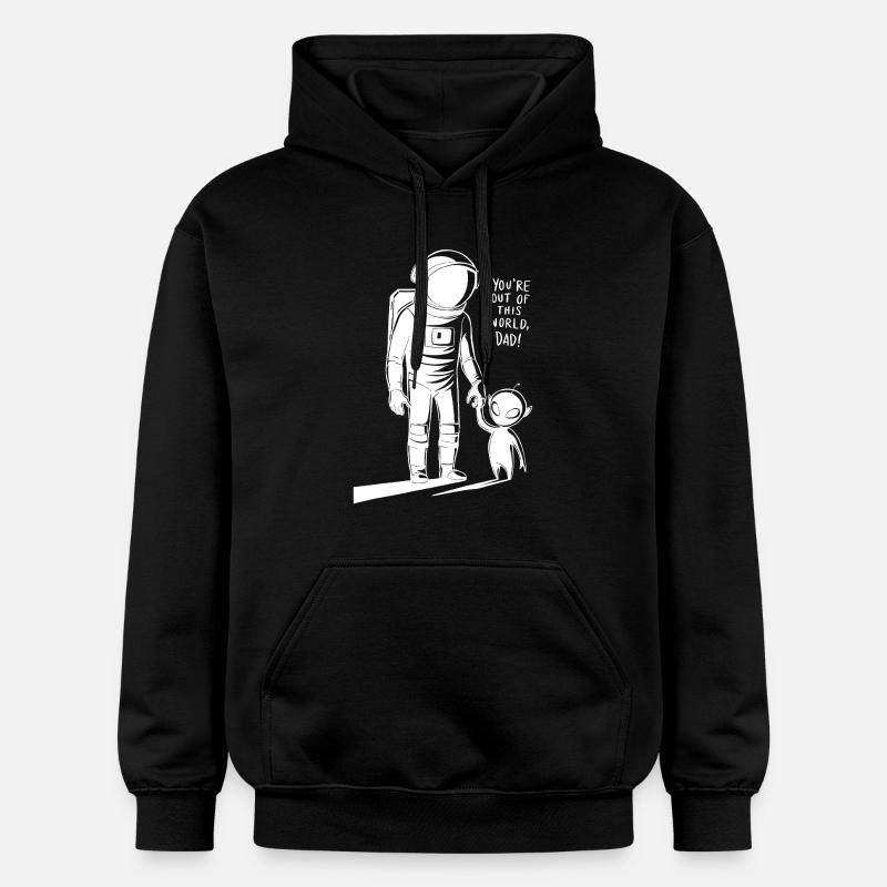 Tu es galactique, papa ! - Sweat à capuche Softstyle® Gildan Unisexe - noir