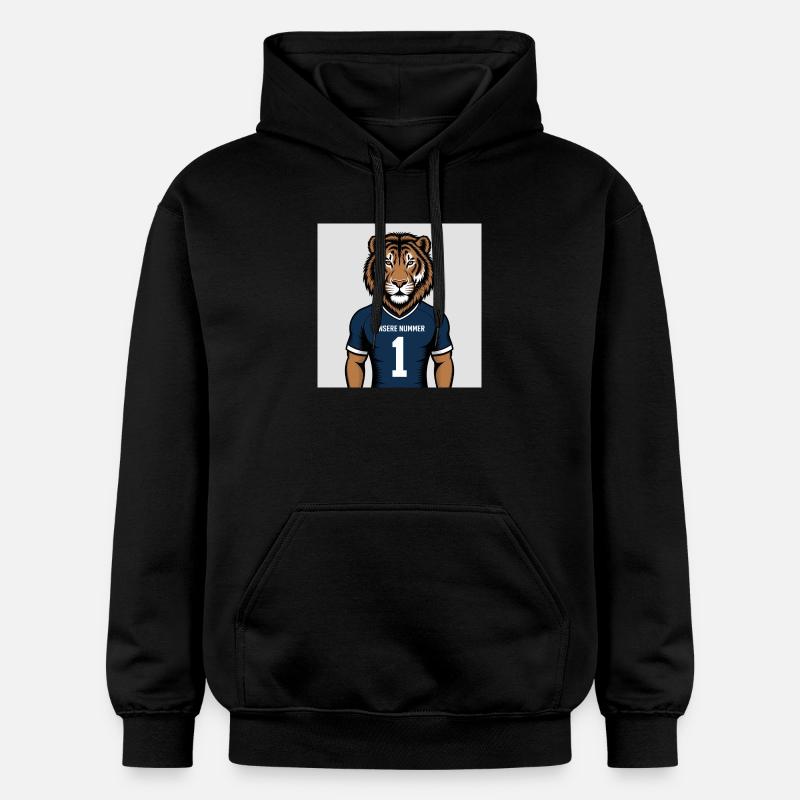 Imprimé du maillot mascotte du Tigre - Sweat à capuche Softstyle® Gildan Unisexe - noir