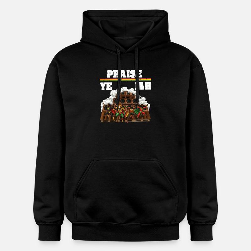 Louons à Jah Rasta - Sweat à capuche Softstyle® Gildan Unisexe - noir