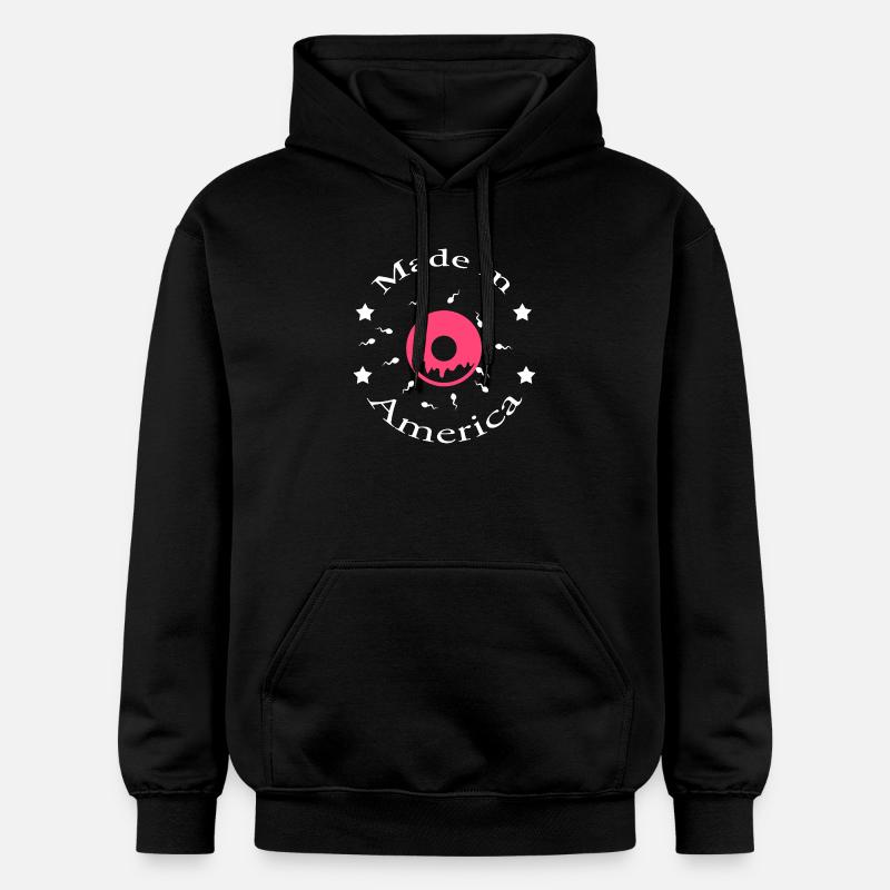 Made in America - Sweat à capuche Softstyle® Gildan Unisexe - noir