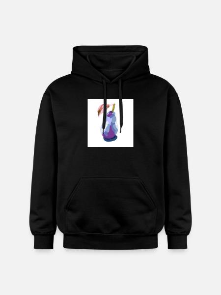 Pear in Pastels Abstract - Gildan Unisex Softstyle® Midweight Hoodie - black