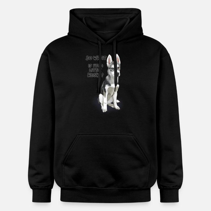 Little Husky n'est pas trapu - Sweat à capuche Softstyle® Gildan Unisexe - noir