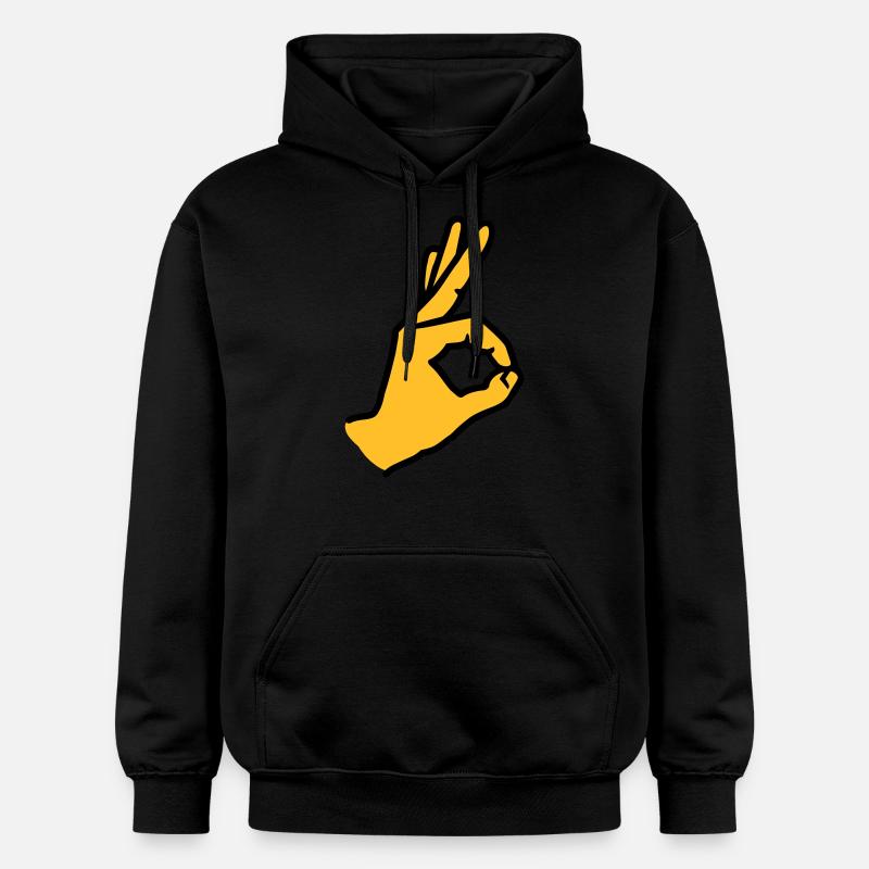 Doigt - Sweat à capuche Softstyle® Gildan Unisexe - noir