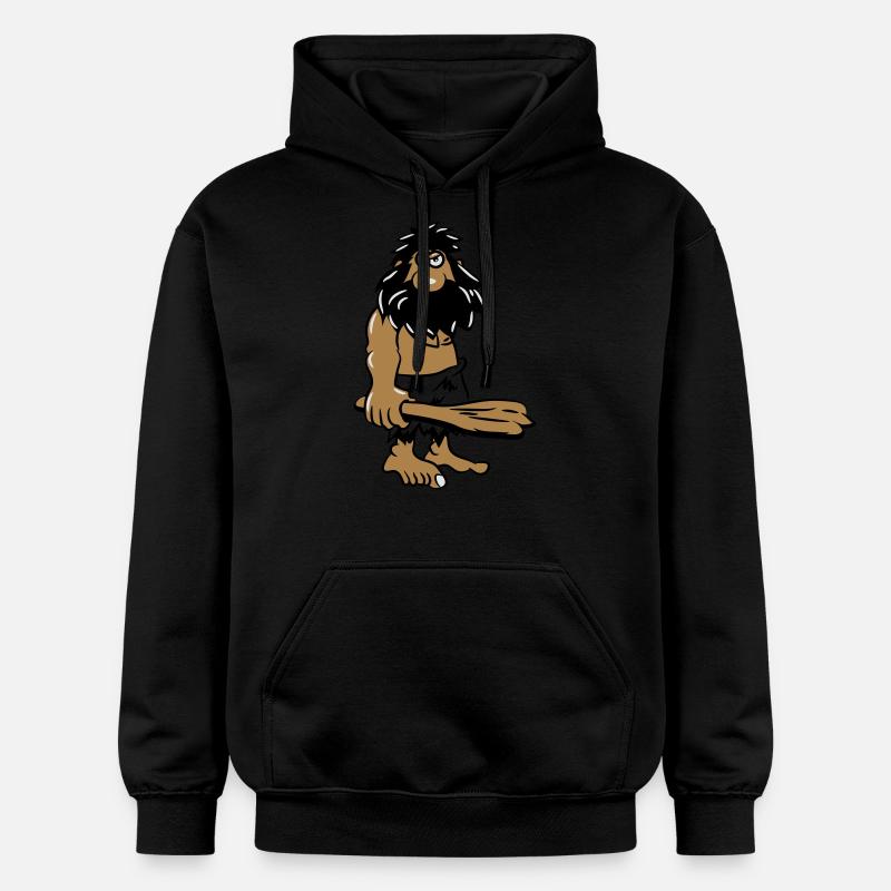 Caveman Caveman drôle - Sweat à capuche Softstyle® Gildan Unisexe - noir