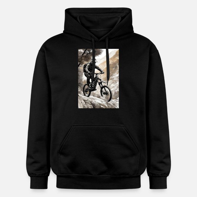 VTT II - Sweat à capuche Softstyle® Gildan Unisexe - noir
