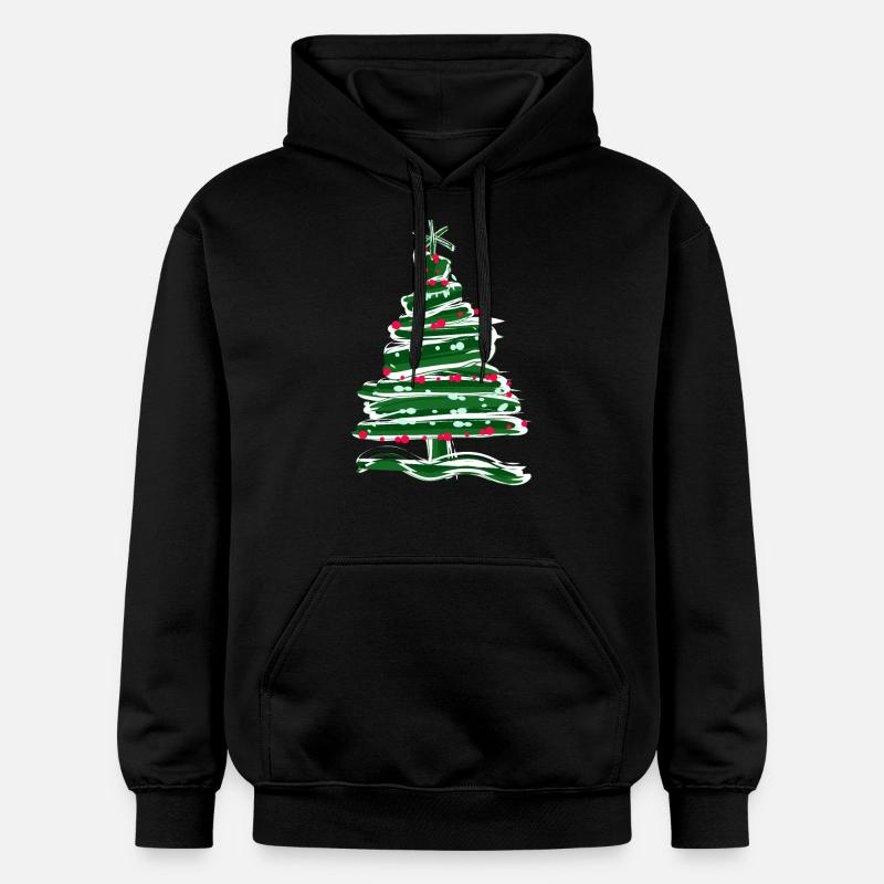 Sapin de Noël -g1 - Sweat à capuche Softstyle® Gildan Unisexe - noir