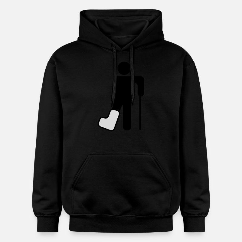 broken_leg - Sweat à capuche Softstyle® Gildan Unisexe - noir