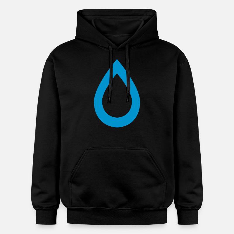 Wassertropfen - Gildan Unisex Softstyle® Midweight Hoodie - Schwarz