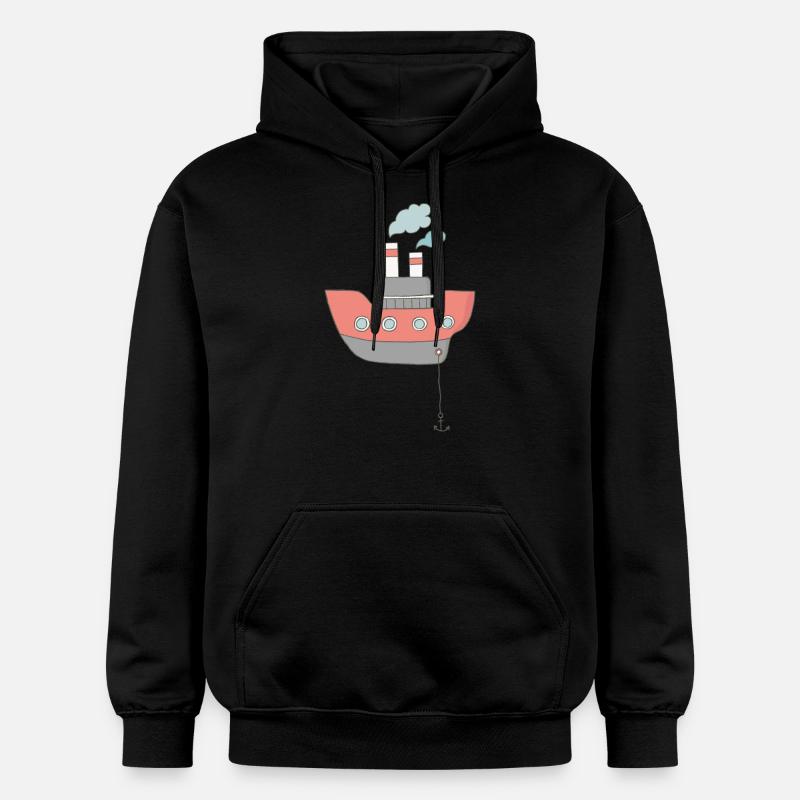 Boot - Gildan Unisex Softstyle® Midweight Hoodie - Schwarz