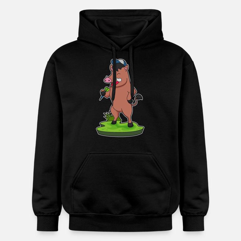 Fléchettes de sanglier - Sweat à capuche Softstyle® Gildan Unisexe - noir