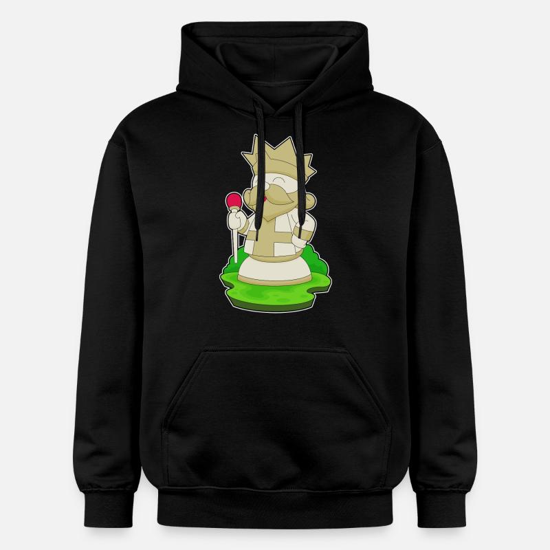 pièce d’échecs roi échecs - Sweat à capuche Softstyle® Gildan Unisexe - noir