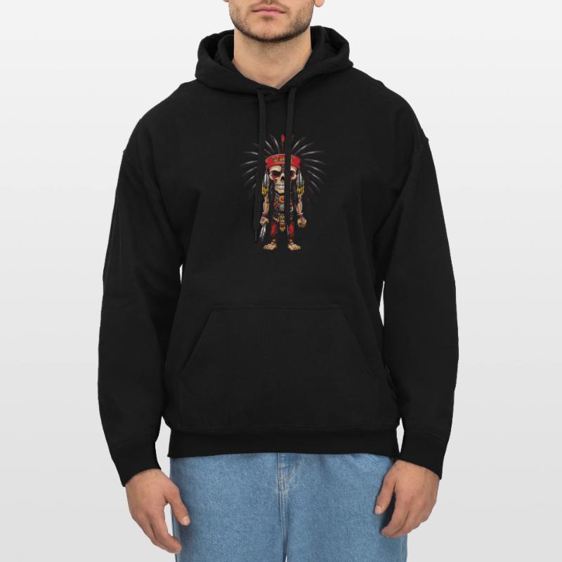 Apache Indianer Skelett Gildan Unisex Softstyle® Midweight Hoodie