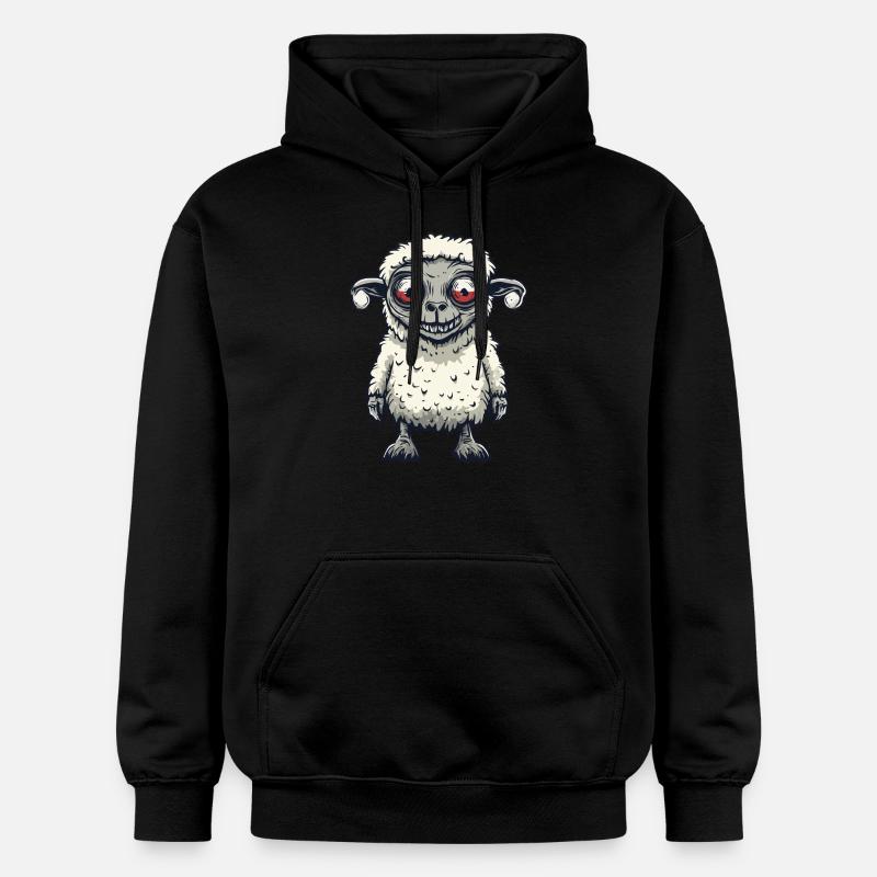 Schaf Halloween Comic Lustig - Gildan Unisex Softstyle® Midweight Hoodie - Schwarz